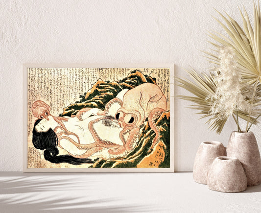 Dream of Fisherman's Wife Hokusai Print