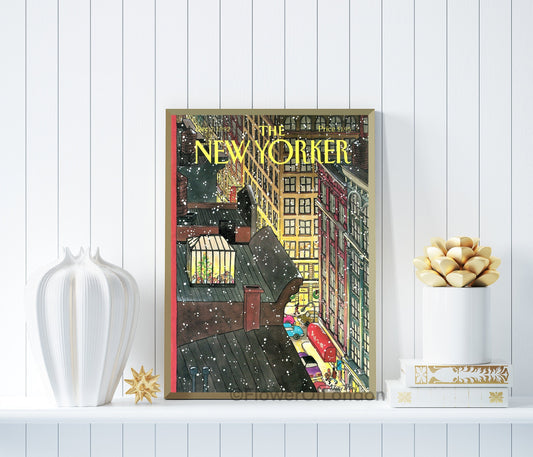 New Yorker Dec 1992 Christmas Print