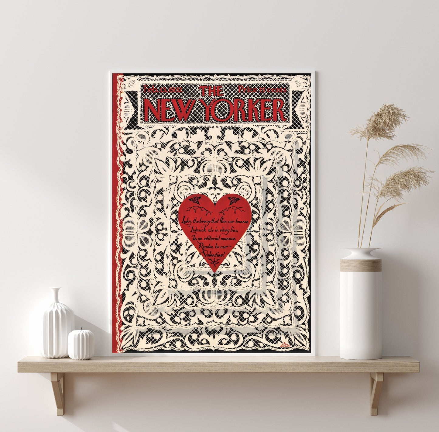New Yorker 13 February 1932 Valentine's Day Print