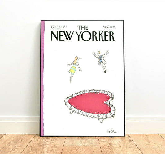 New Yorker Print 12 Feb 1990 Valentine's Day
