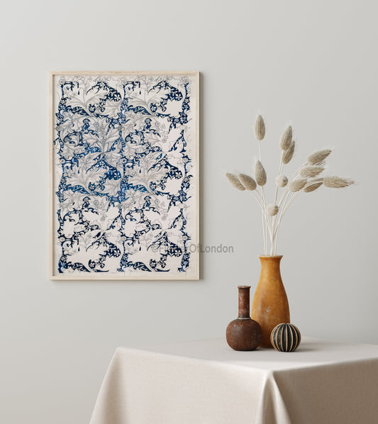 William Morris Print Wallflower Sketch Wallpaper