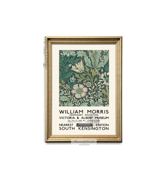 William Morris Vintage Wallpaper Compton Print
