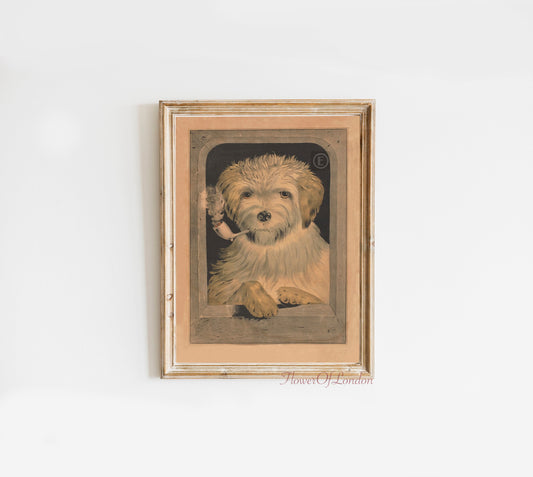 Vintage Dog with a Pipe Print #9