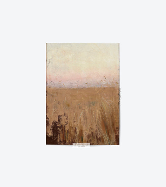 Vintage Autumn Harvest Wheat Field Print #18