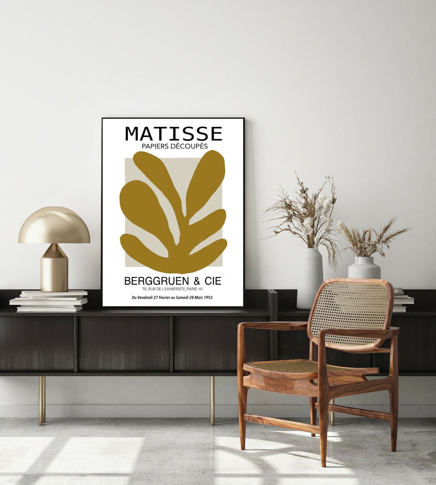 Matisse Exhibition Poster Matisse Cutout Print Papiers Leaves Trendy Giclée 