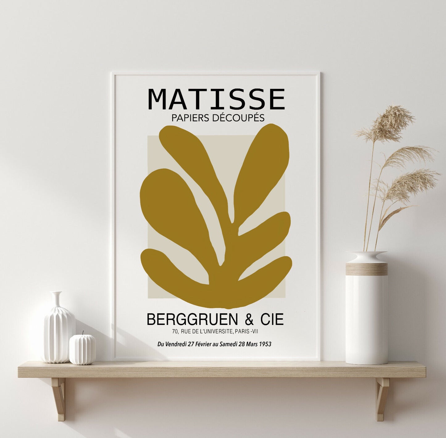 Matisse Exhibition Poster Matisse Cutout Print Papiers Leaves Trendy Giclée 