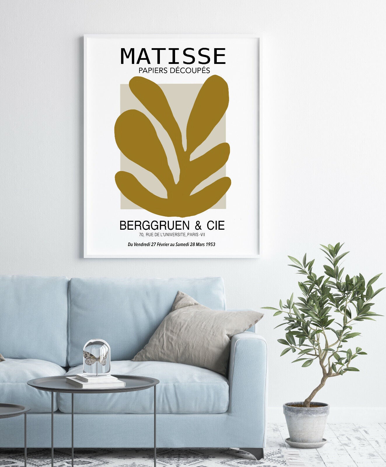 Matisse Exhibition Poster Matisse Cutout Print Papiers Leaves Trendy Giclée 