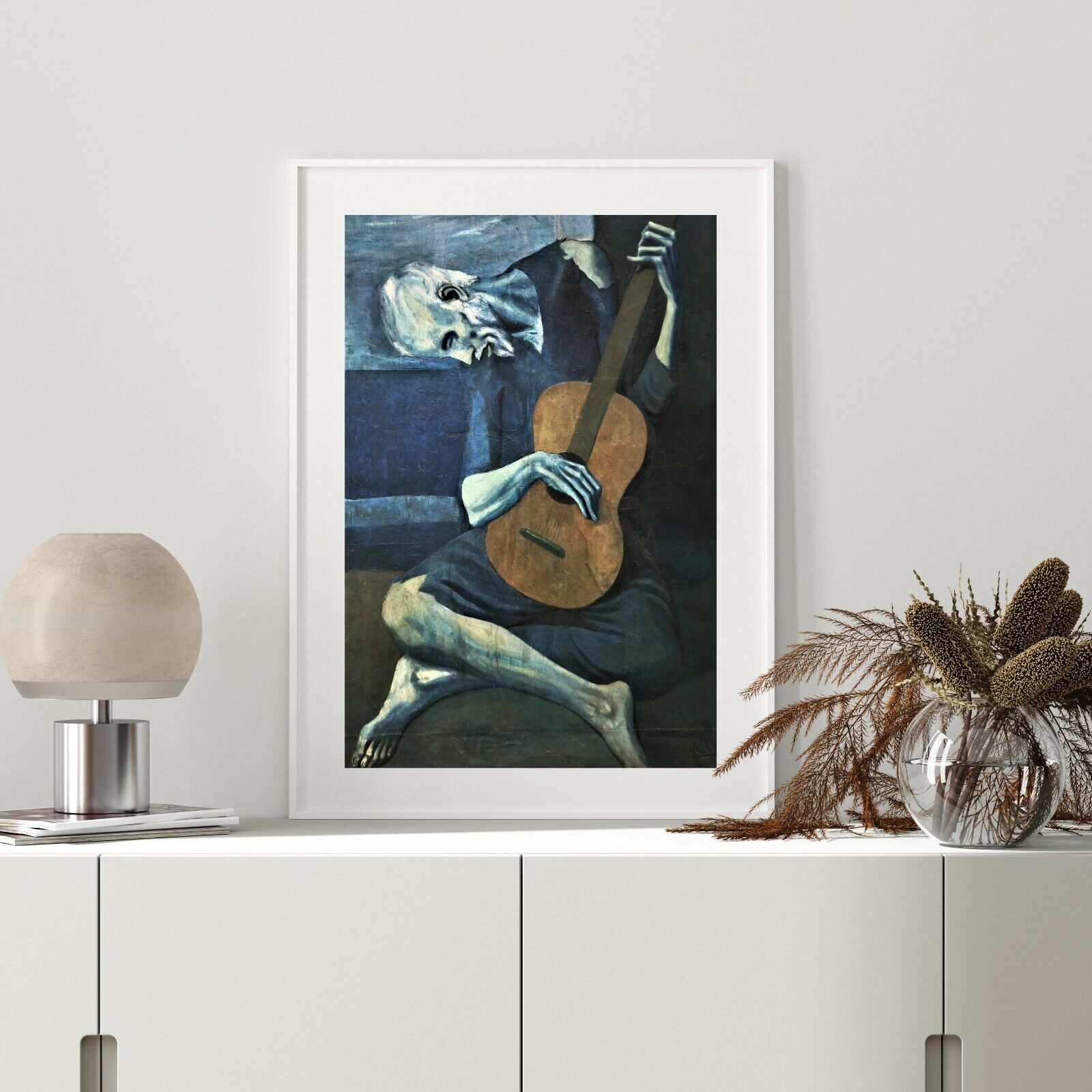 Pablo Picasso The Old Guitarist Print Famous Painting Giclée PREMIUM, good gift