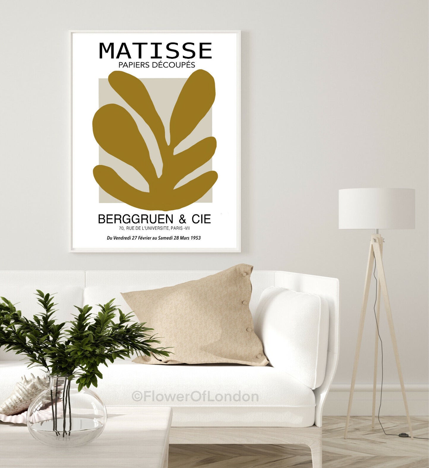 Matisse Exhibition Poster Matisse Cutout Print Papiers Leaves Trendy Giclée 