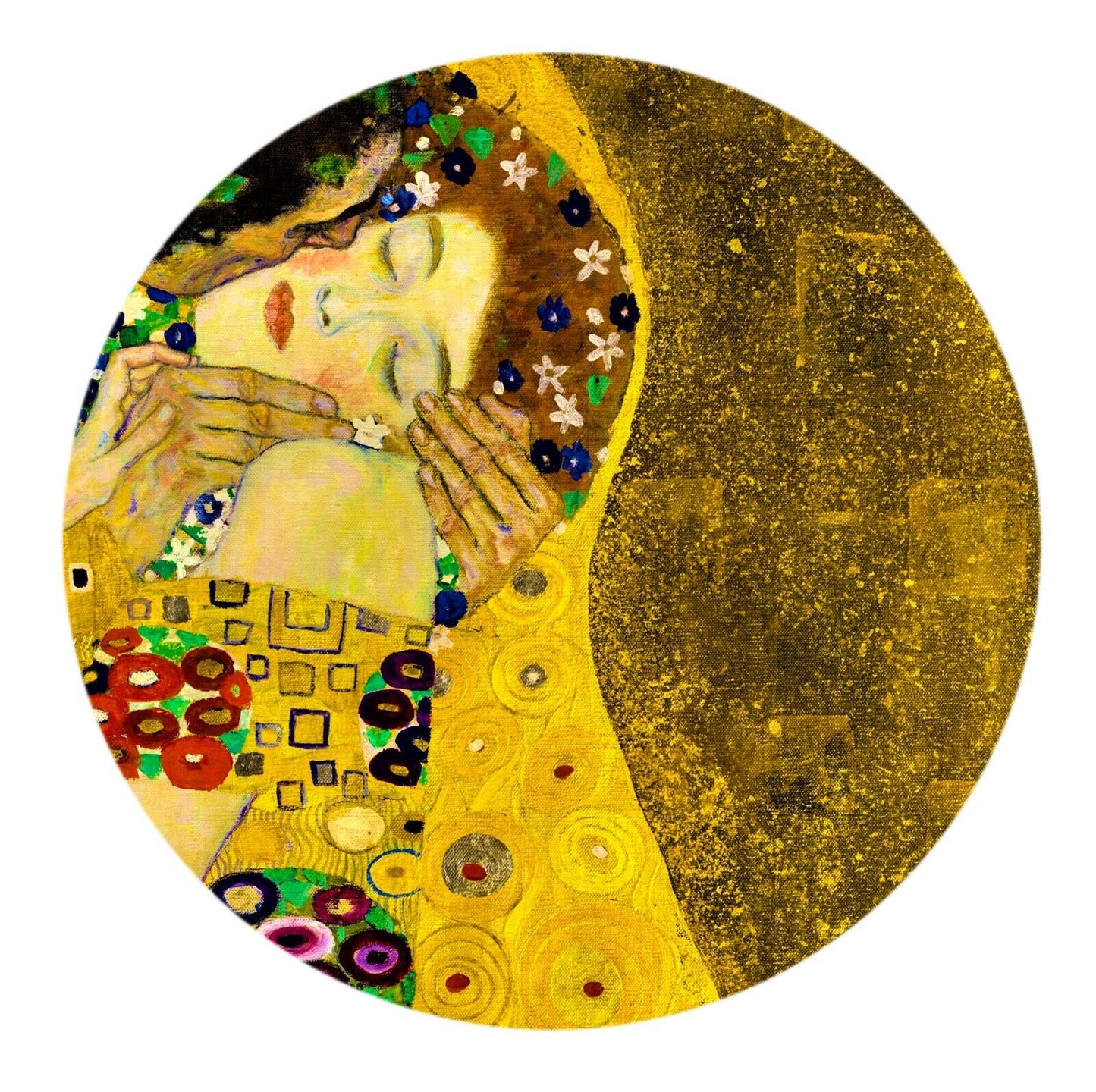 Gustav Klimt The Kiss Print Famous Painting Old Masters Giclée Fine Art Yellow