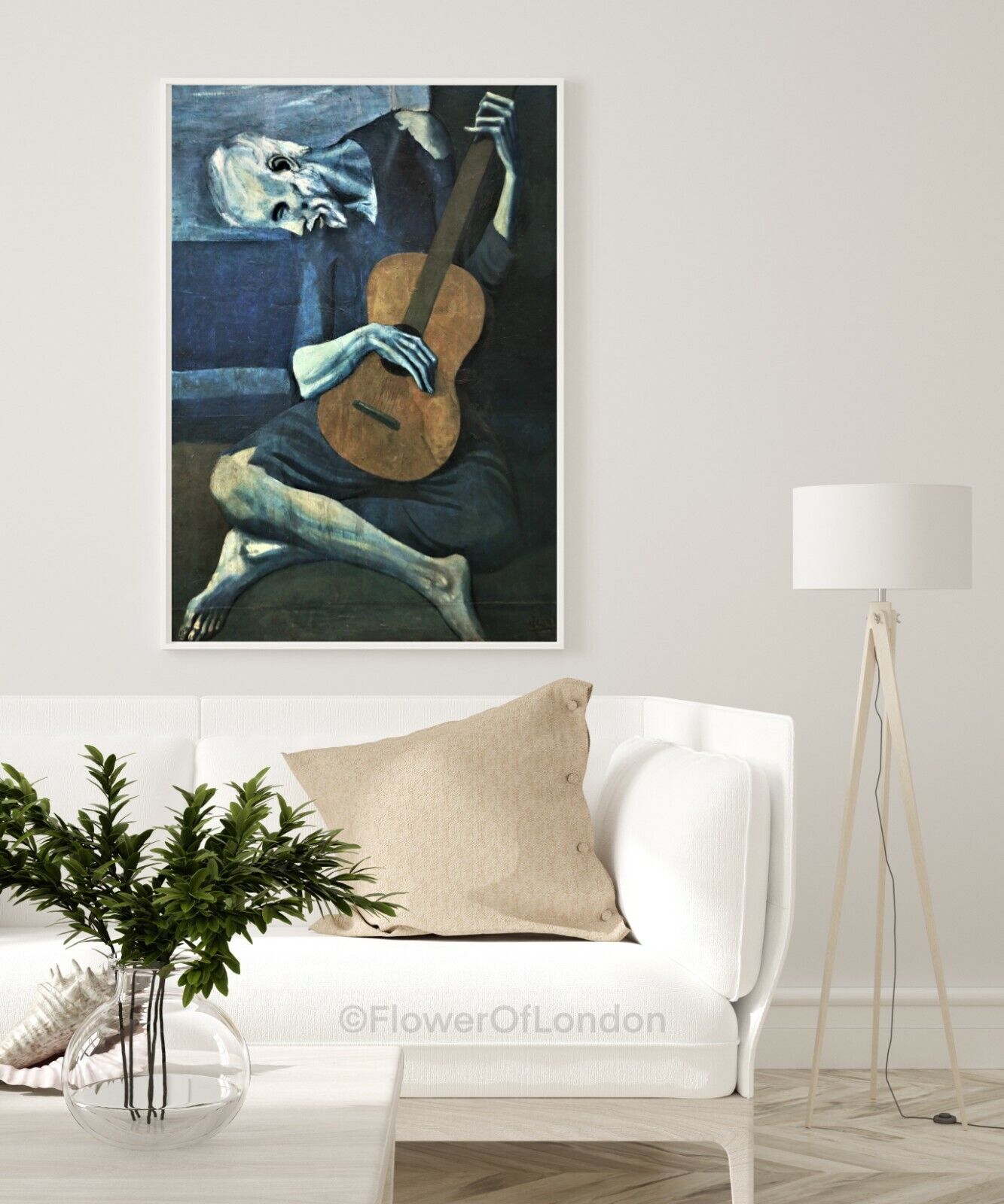 Pablo Picasso The Old Guitarist Print Famous Painting Giclée PREMIUM, good gift