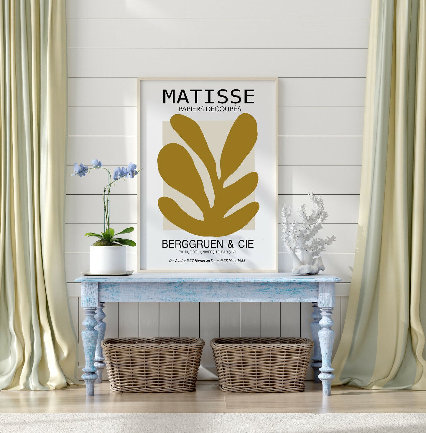 Matisse Exhibition Poster Matisse Cutout Print Papiers Leaves Trendy Giclée 