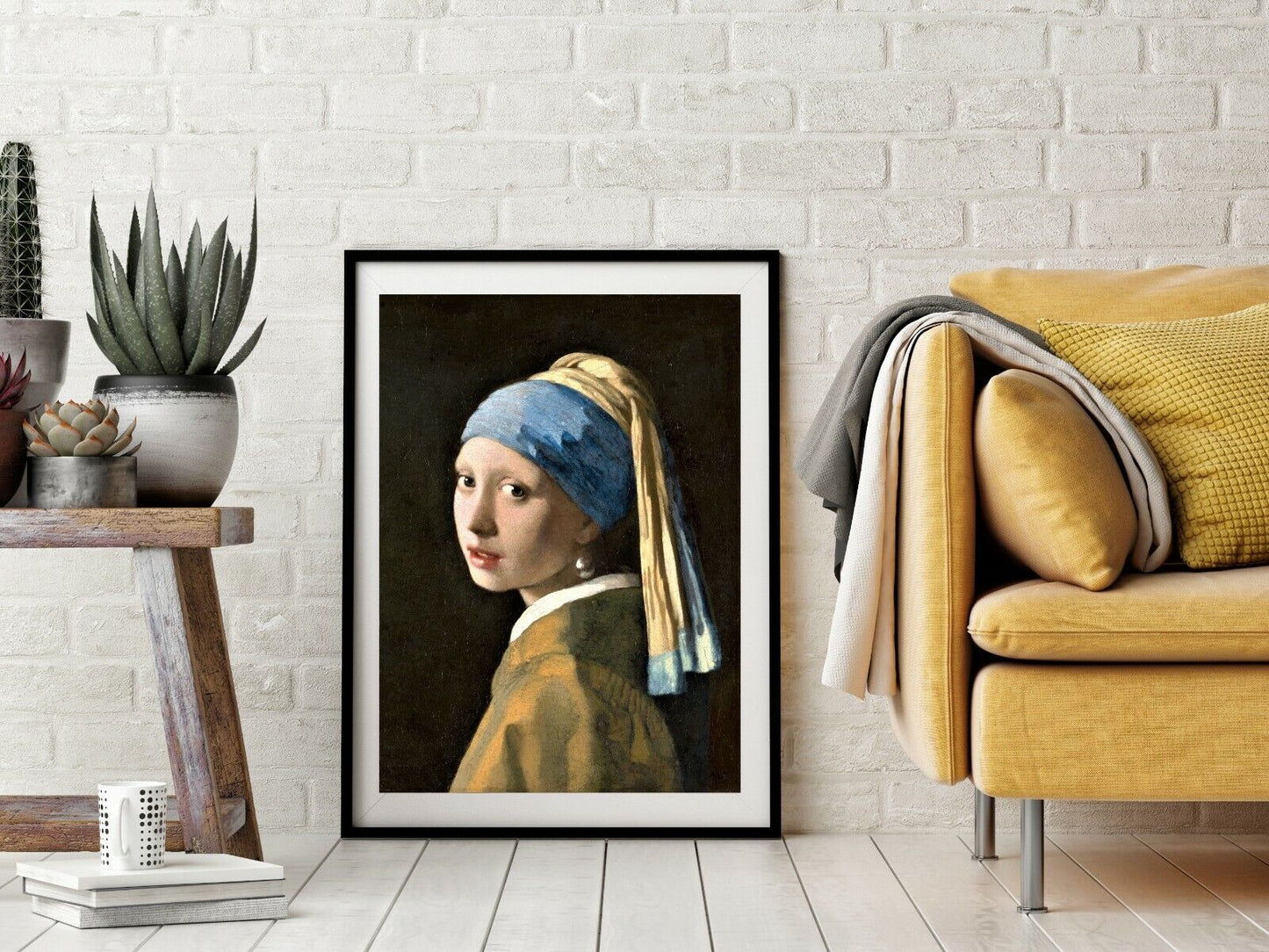 Girl With a Pearl Earring Print Johannes Vermeer Famous Classic Painting Giclée