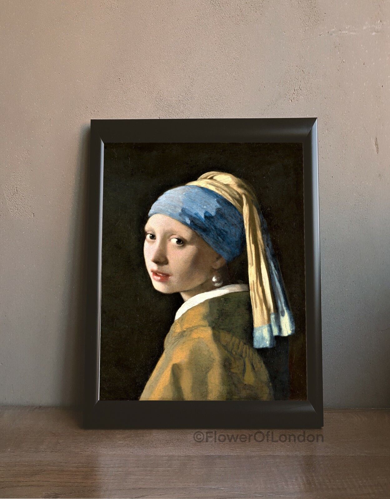 Girl With a Pearl Earring Print Johannes Vermeer Famous Classic Painting Giclée