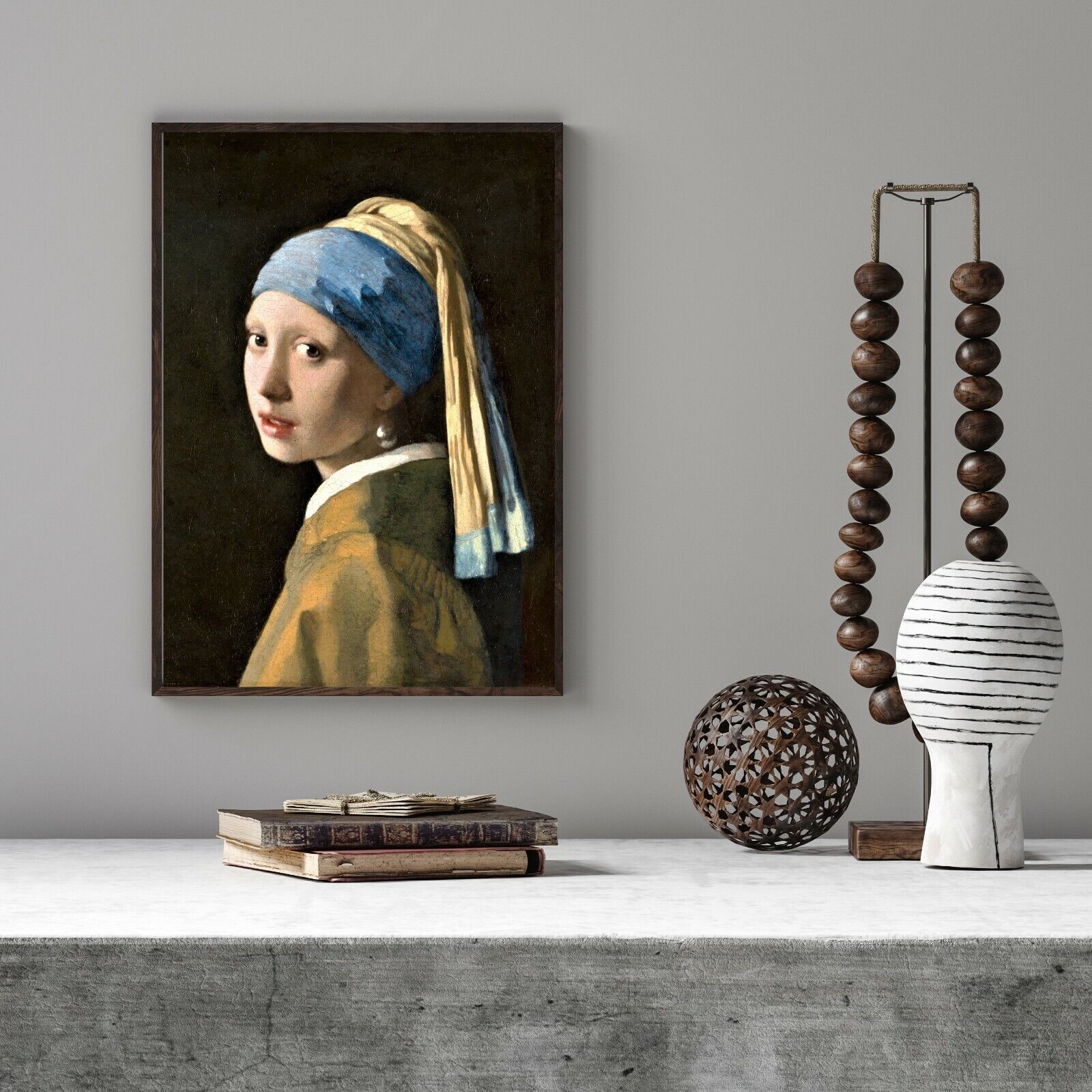 Girl With a Pearl Earring Print Johannes Vermeer Famous Classic Painting Giclée