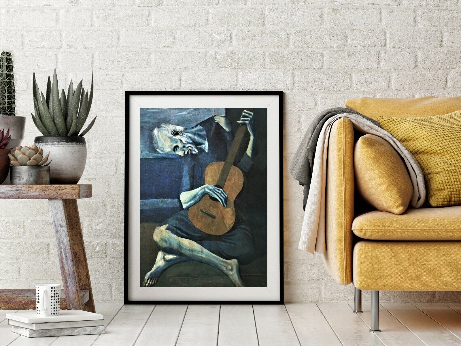 Pablo Picasso The Old Guitarist Print Famous Painting Giclée PREMIUM, good gift