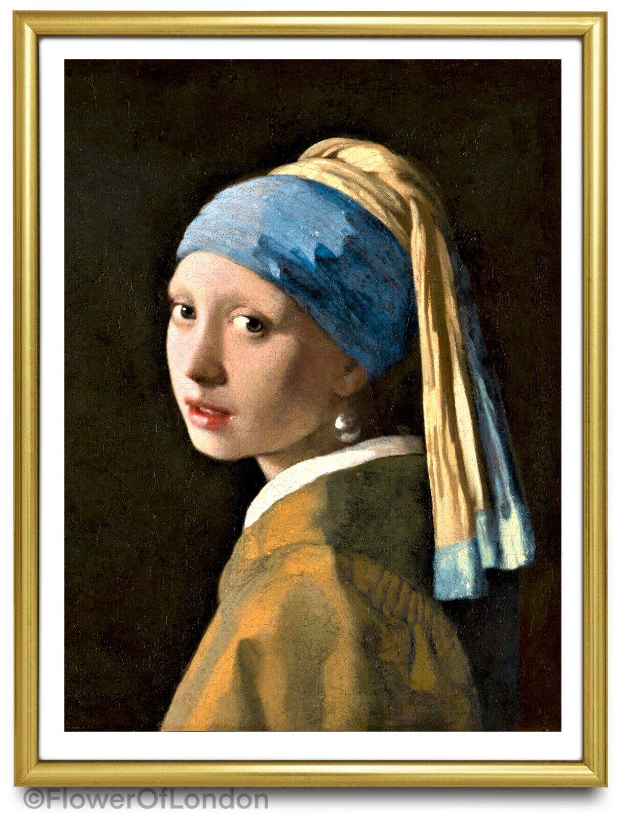 Girl With a Pearl Earring Print Johannes Vermeer Famous Classic Painting Giclée