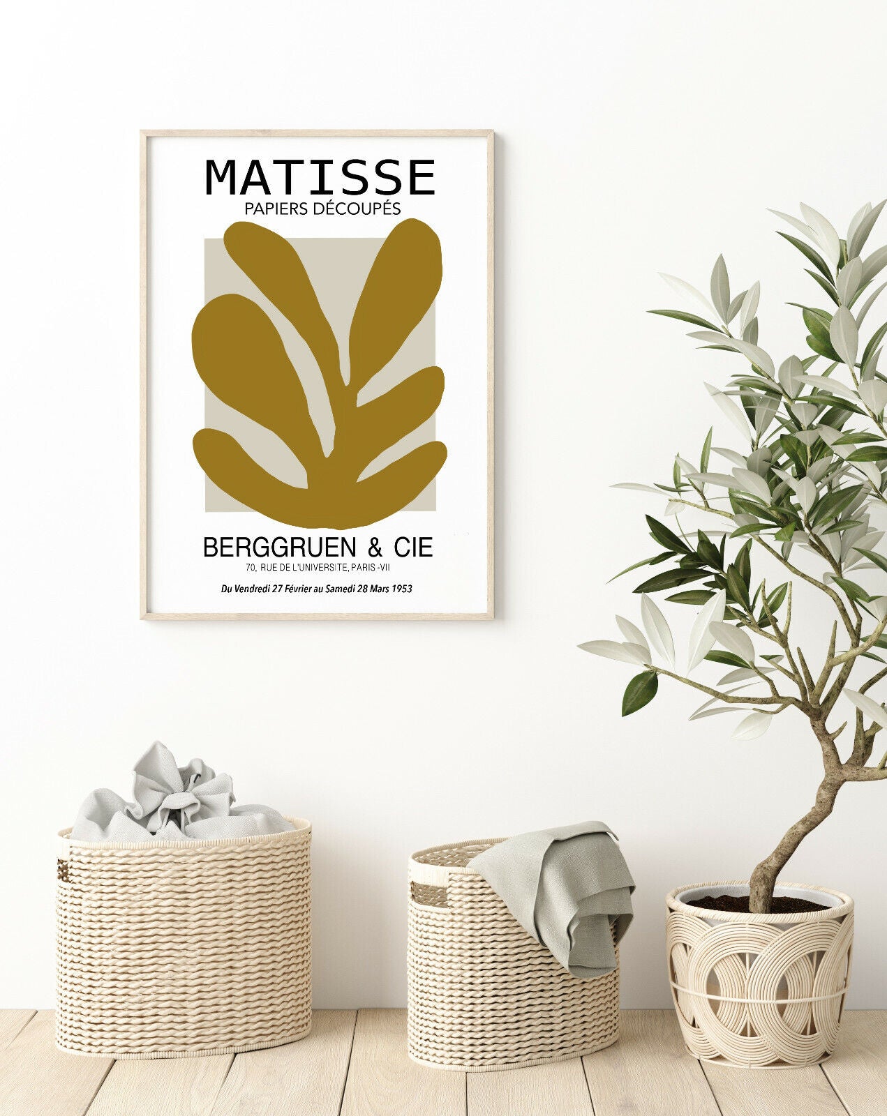 Matisse Exhibition Poster Matisse Cutout Print Papiers Leaves Trendy Giclée 