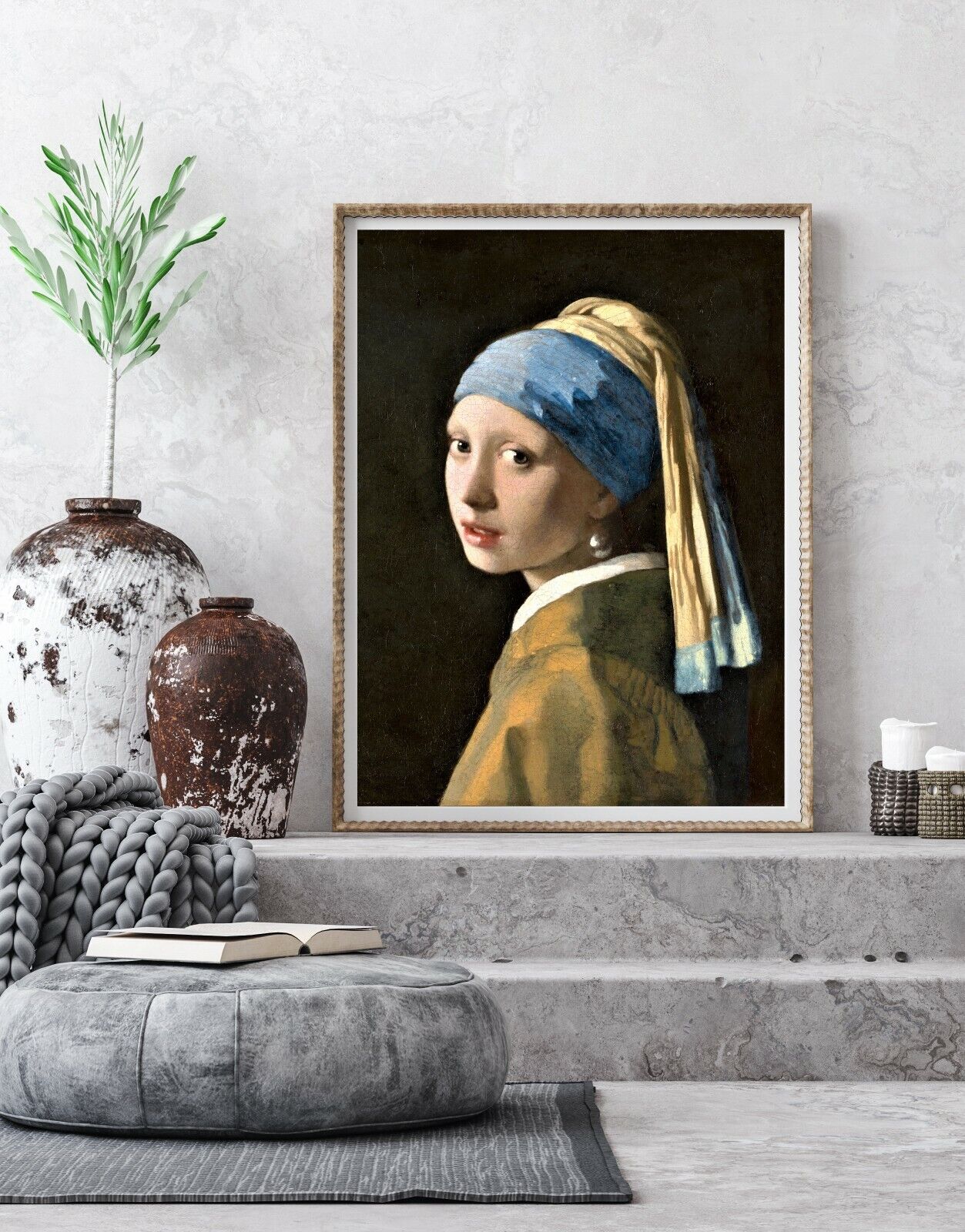 Girl With a Pearl Earring Print Johannes Vermeer Famous Classic Painting Giclée