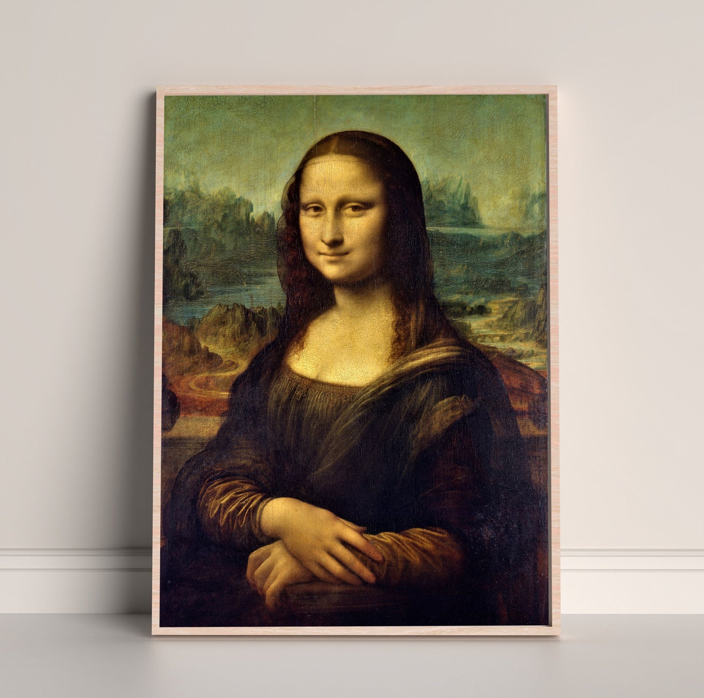 Leonardo Da Vinci Mona Lisa or La Gioconda Print, Iconic Classical Art