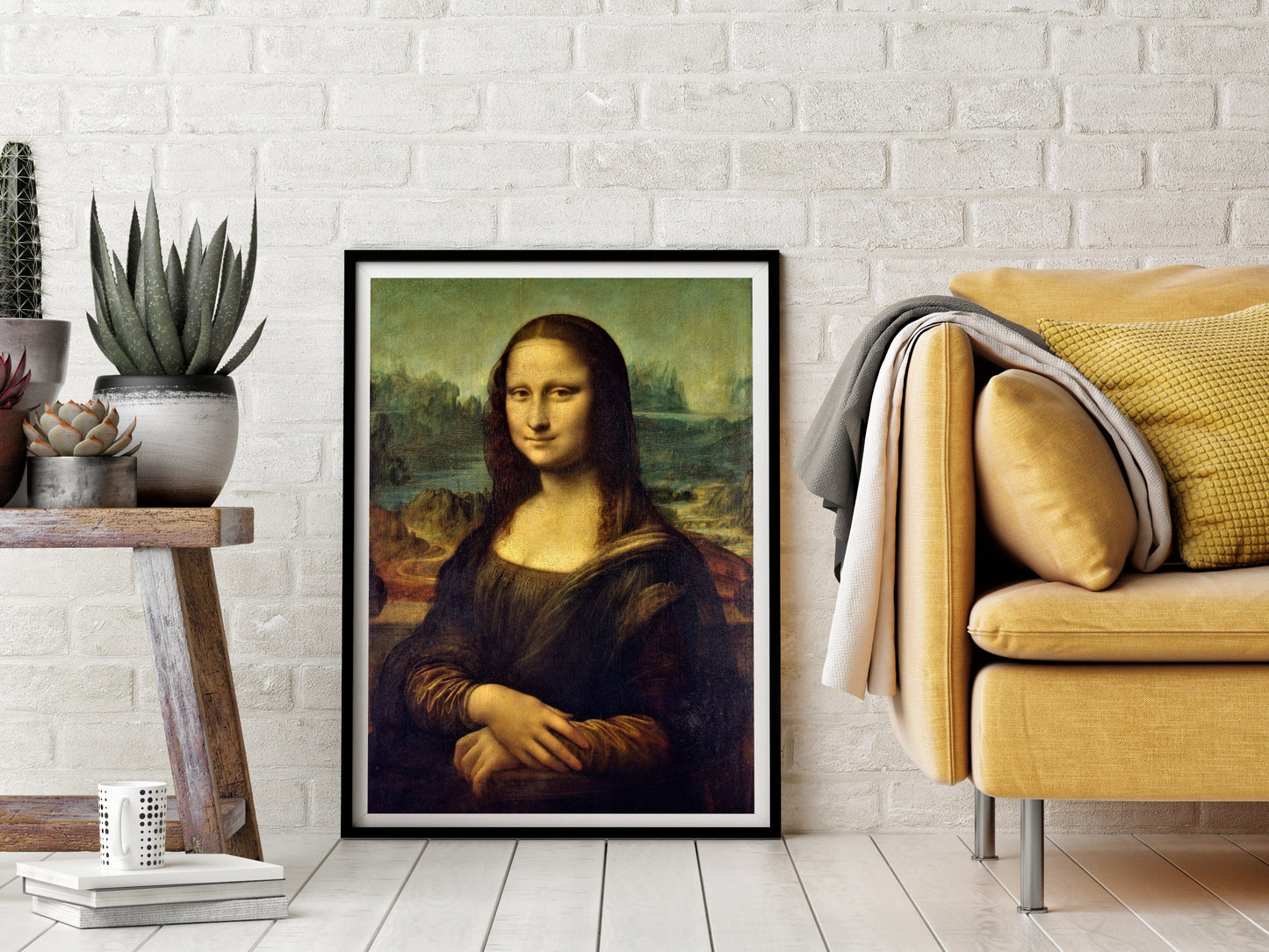 Leonardo Da Vinci Mona Lisa or La Gioconda Print, Iconic Classical Art