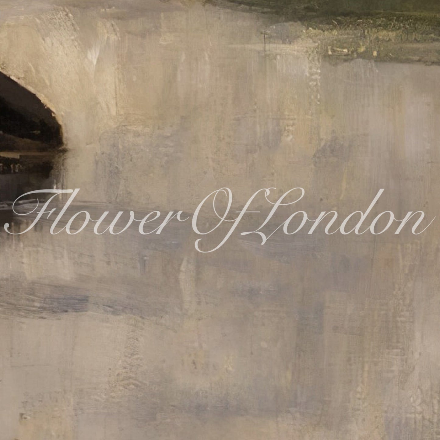 a painting of a boat on a body of water with the words tower of london