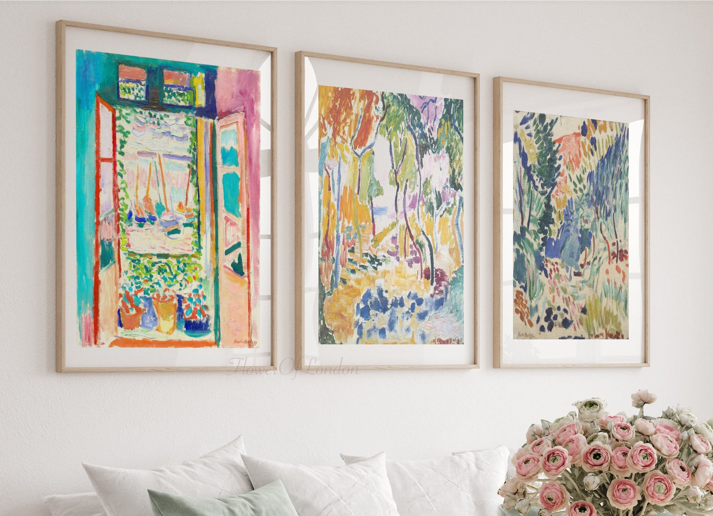 Set of 3 Matisse Prints, Open Window & Landscapes N3