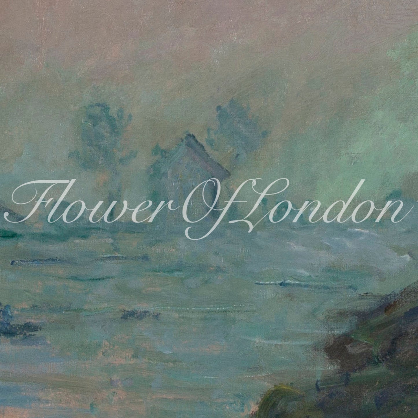 a painting with the words flower of london on it