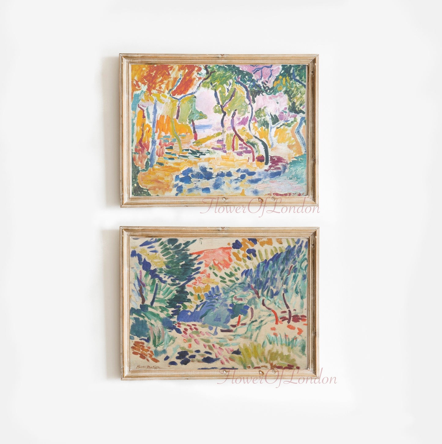 Set of 2 Matisse Landscape Prints Horizontal