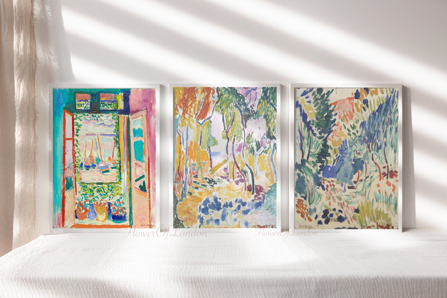 Set of 3 Matisse Prints, Open Window & Landscapes N3