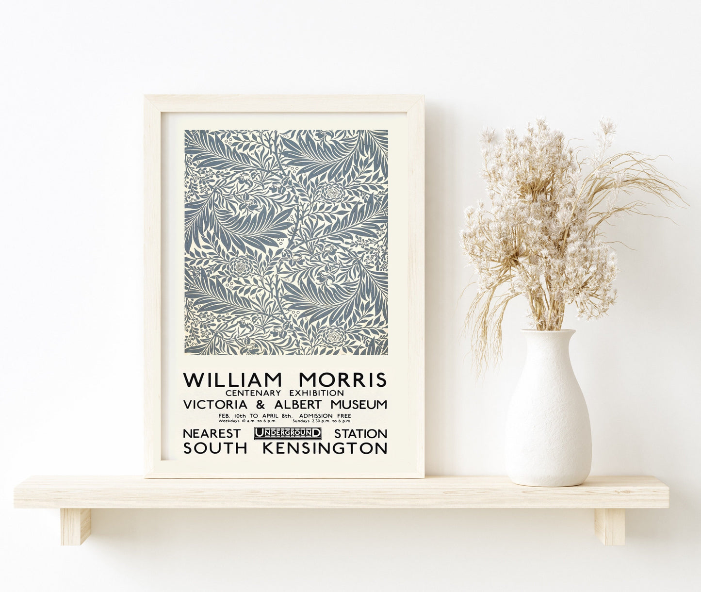 William Morris Print Larkspur Wallpaper