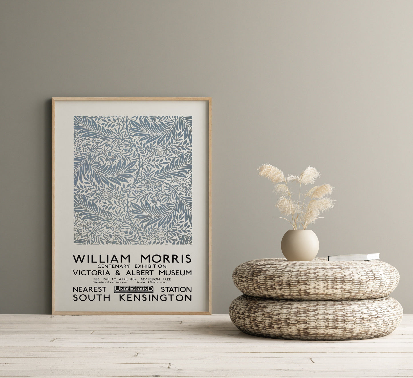 William Morris Print Larkspur Wallpaper