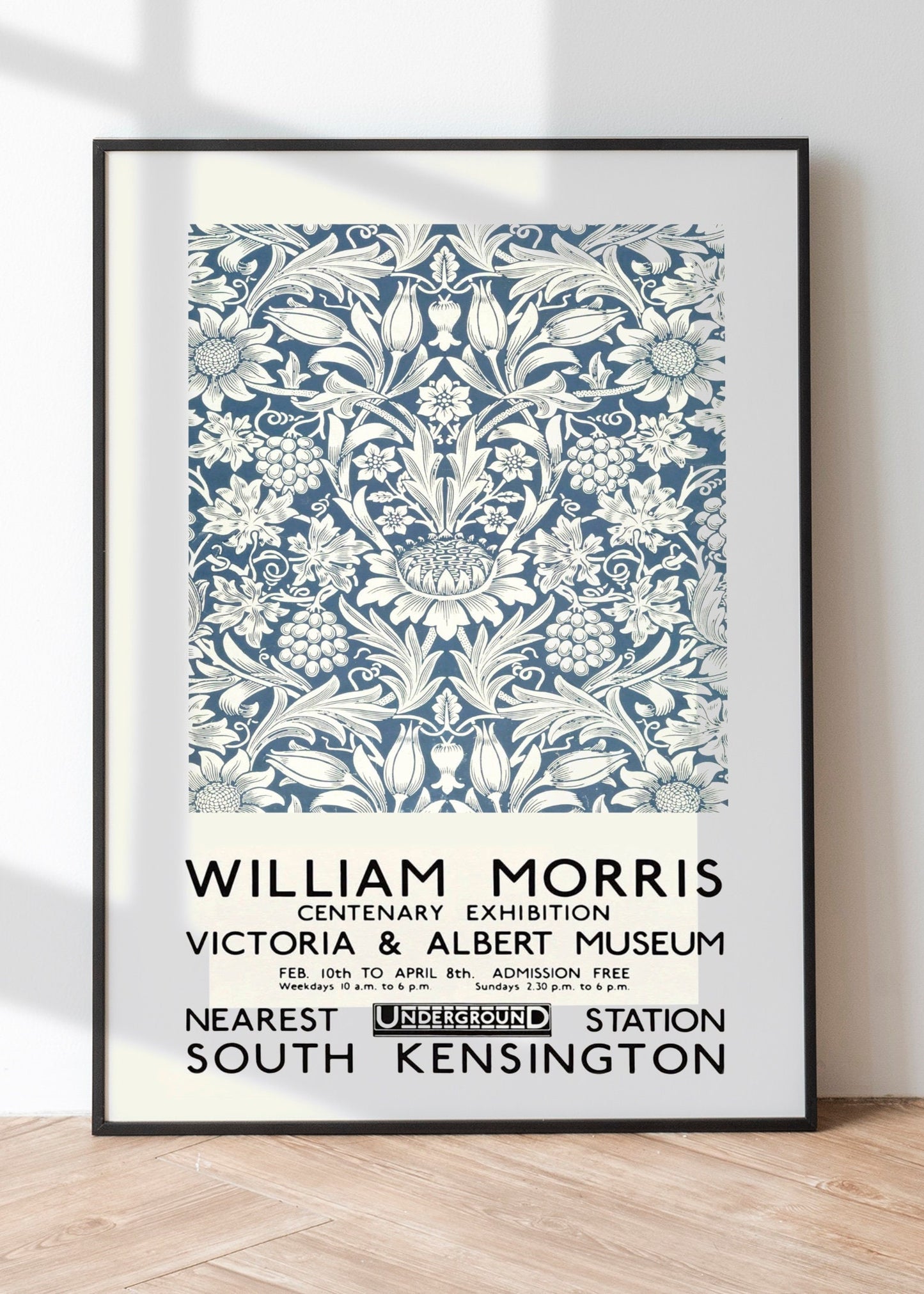 Sunflower Wallpaper William Morris Exhibition Poster