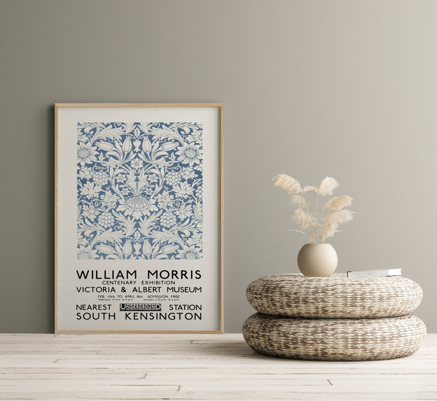 Sunflower Wallpaper William Morris Exhibition Poster