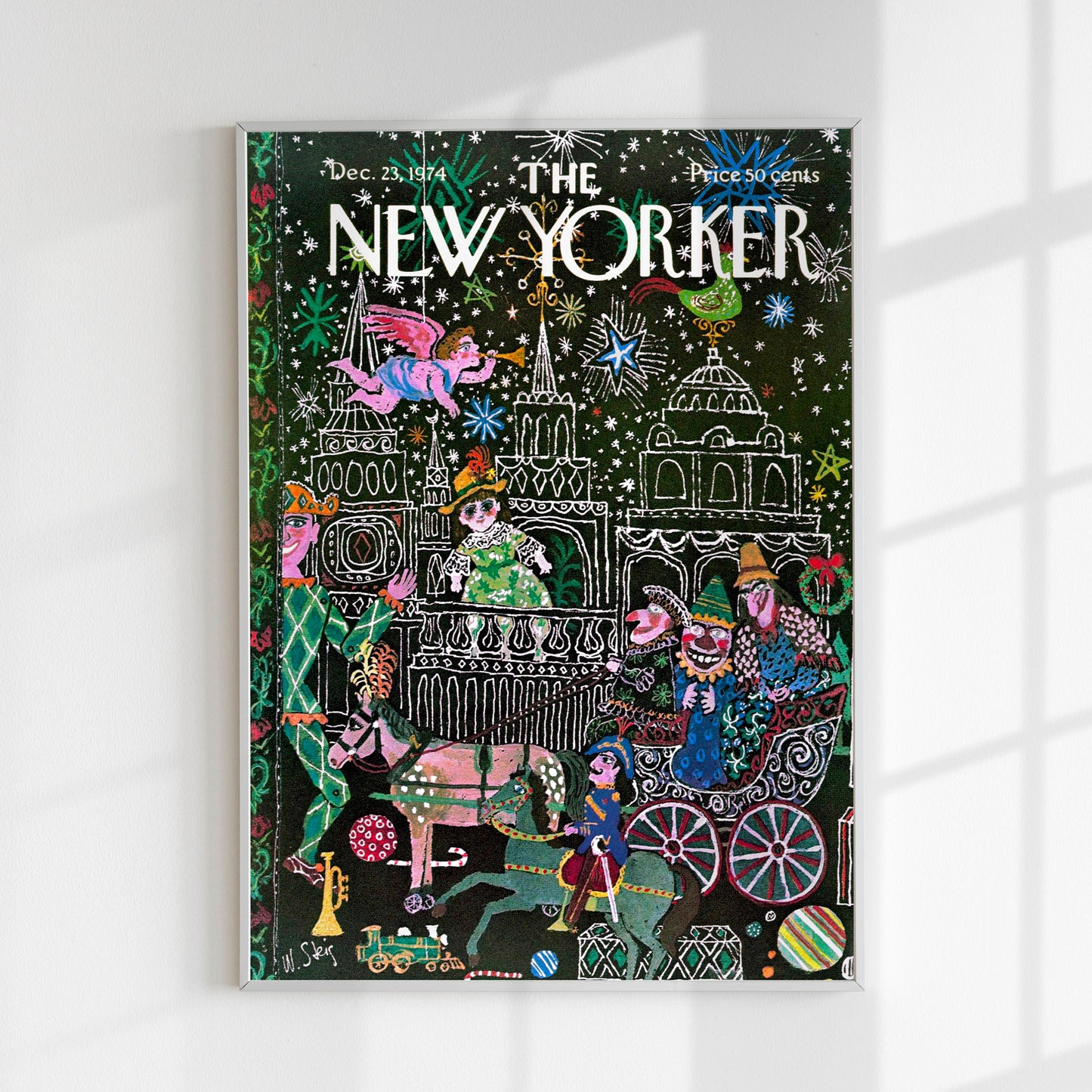New Yorker Dec 1974 Christmas Print