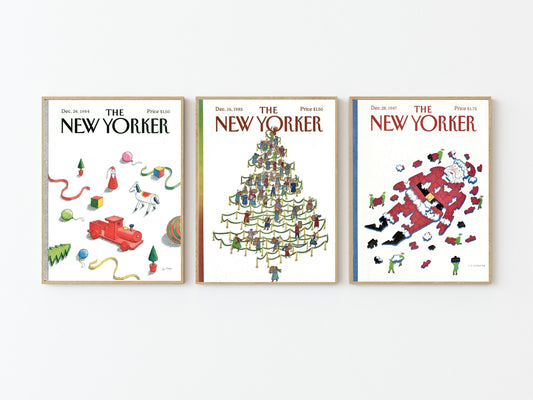 New Yorker Christmas 3 Cover Prints