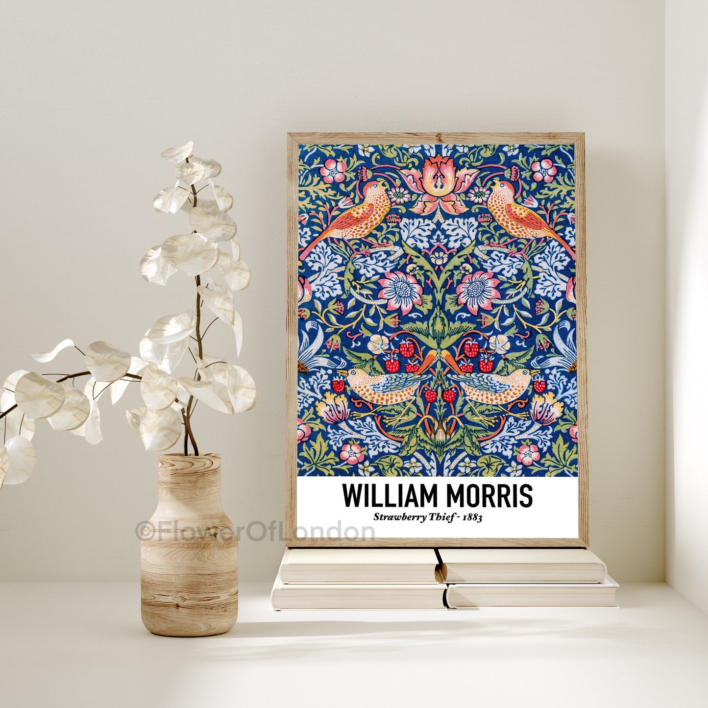 William Morris Strawberry Thief Wallpaper Print