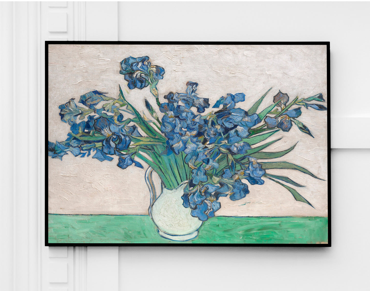 Irises Van Gogh Print on White