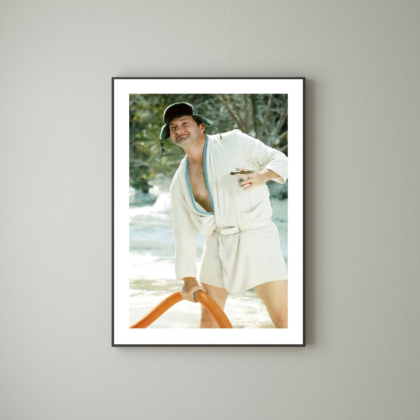 Christmas Vacation Movie Cousin Eddie Print, Bathroom Art