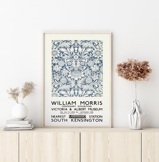 Sunflower Wallpaper William Morris Exhibition Poster