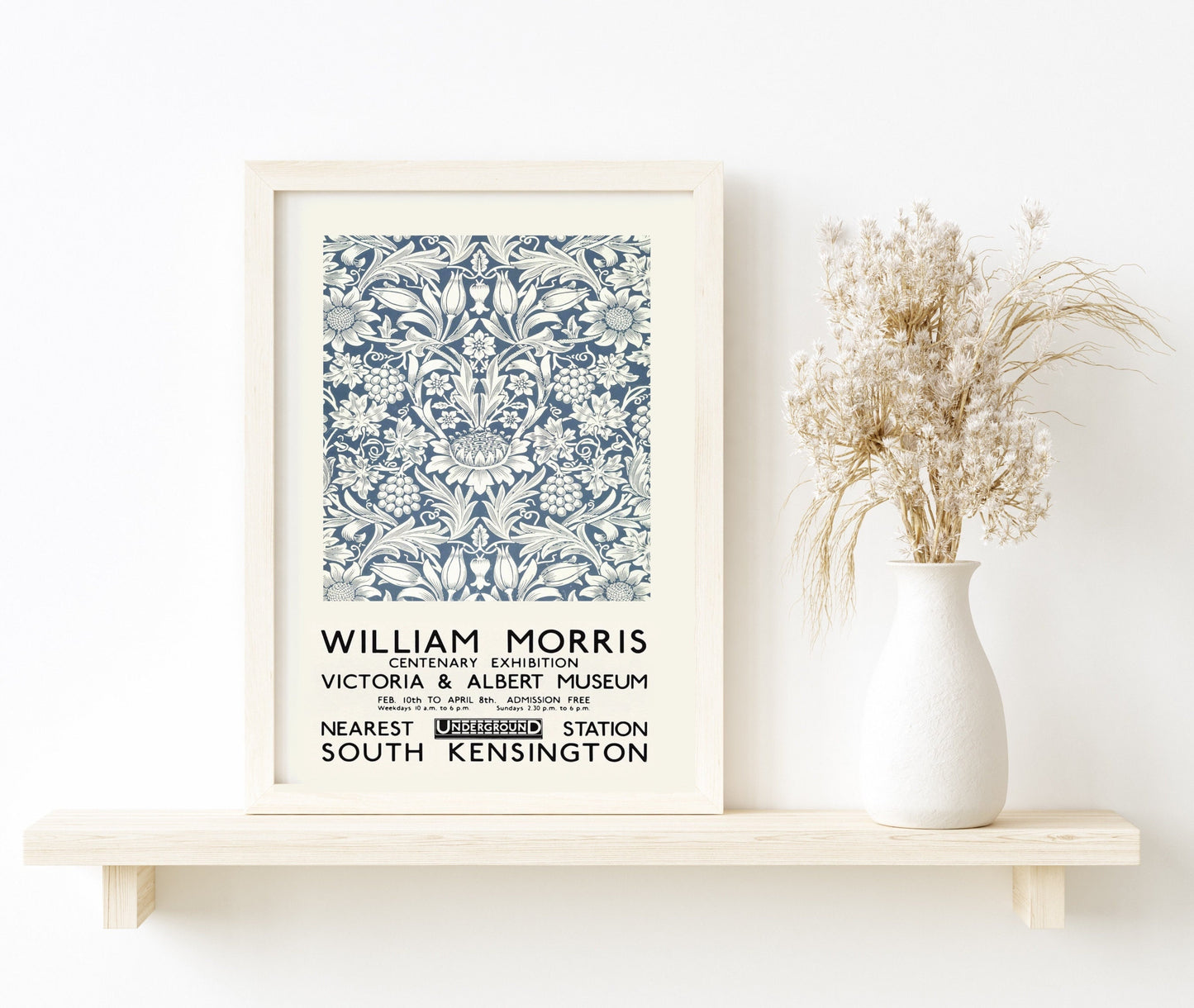 Sunflower Wallpaper William Morris Exhibition Poster