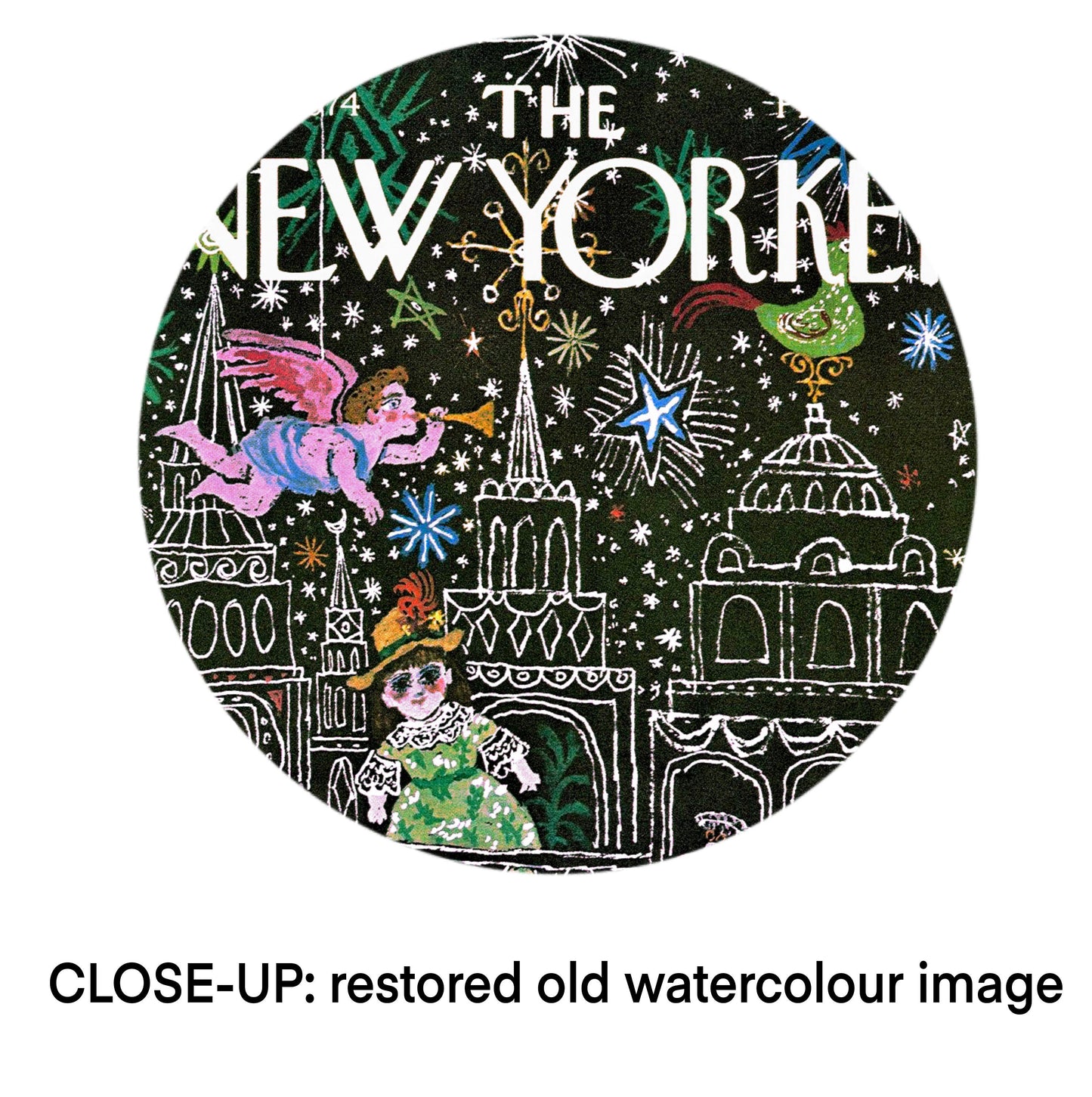 New Yorker Dec 1974 Christmas Print