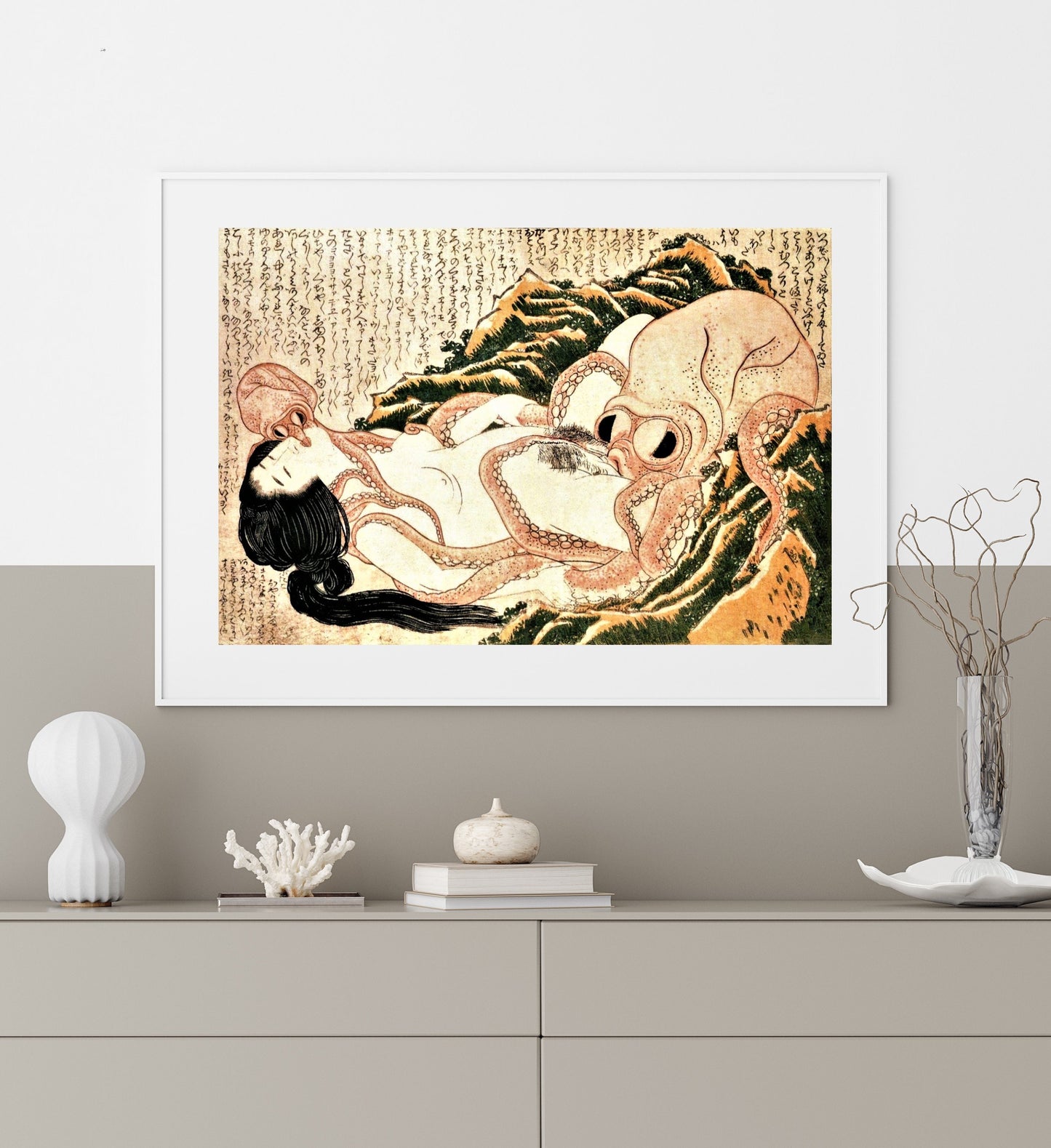 Dream of Fisherman's Wife Hokusai Print