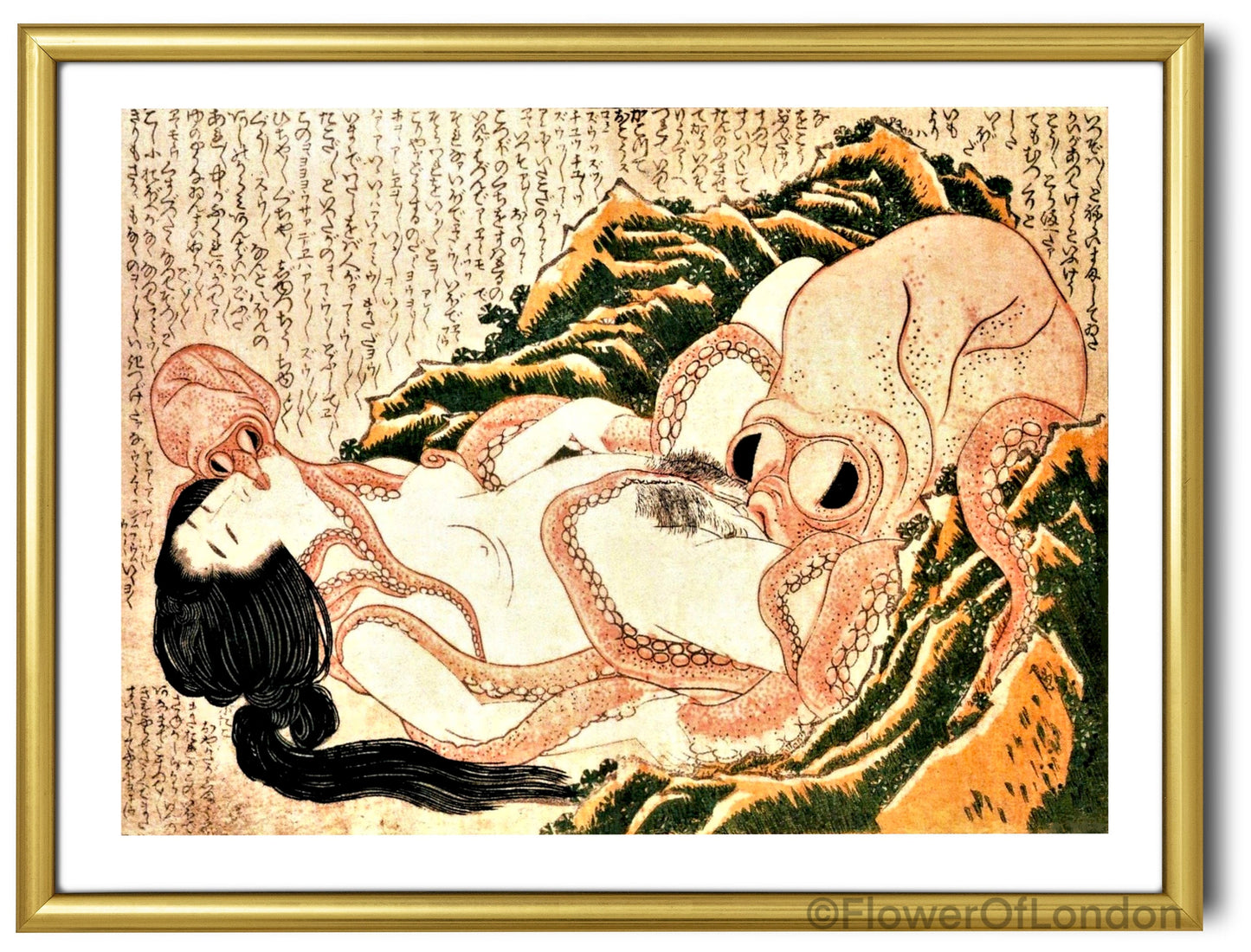 Dream of Fisherman's Wife Hokusai Print