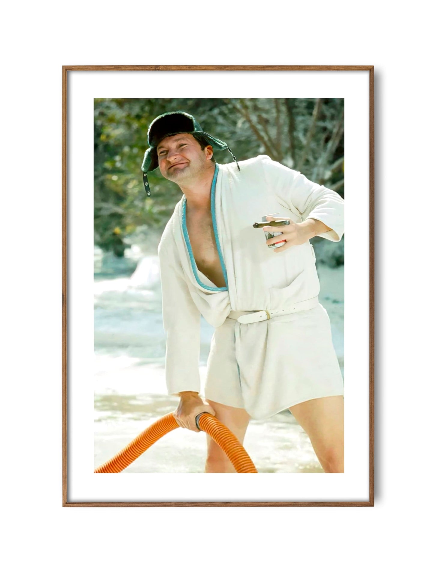 Christmas Vacation Movie Cousin Eddie Print, Bathroom Art