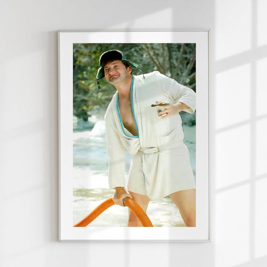 Christmas Vacation Movie Cousin Eddie Print, Bathroom Art