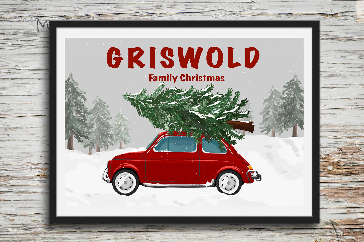 Funny Griswold Family Christmas Tree Print #C4