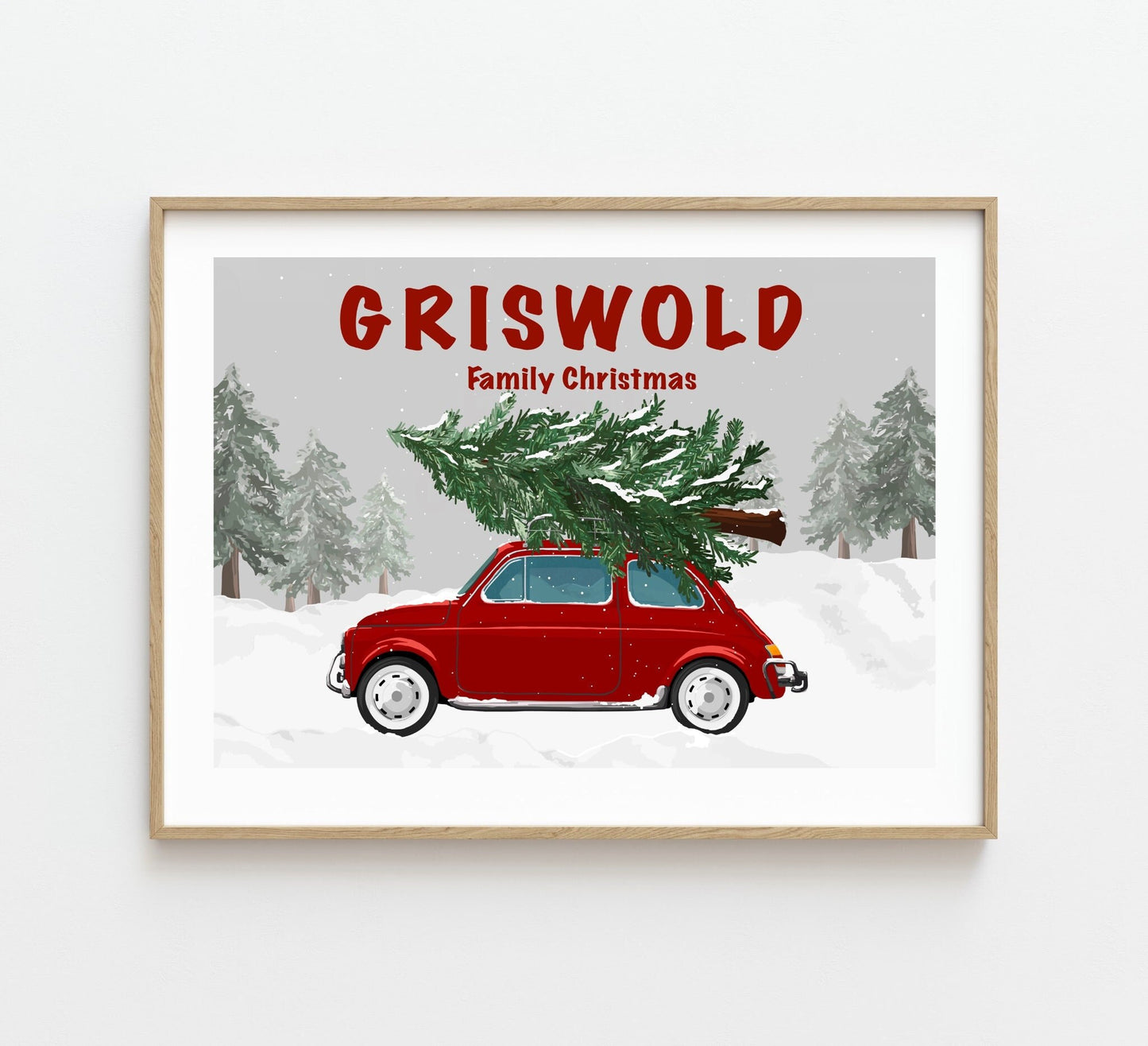 Funny Griswold Family Christmas Tree Print #C4