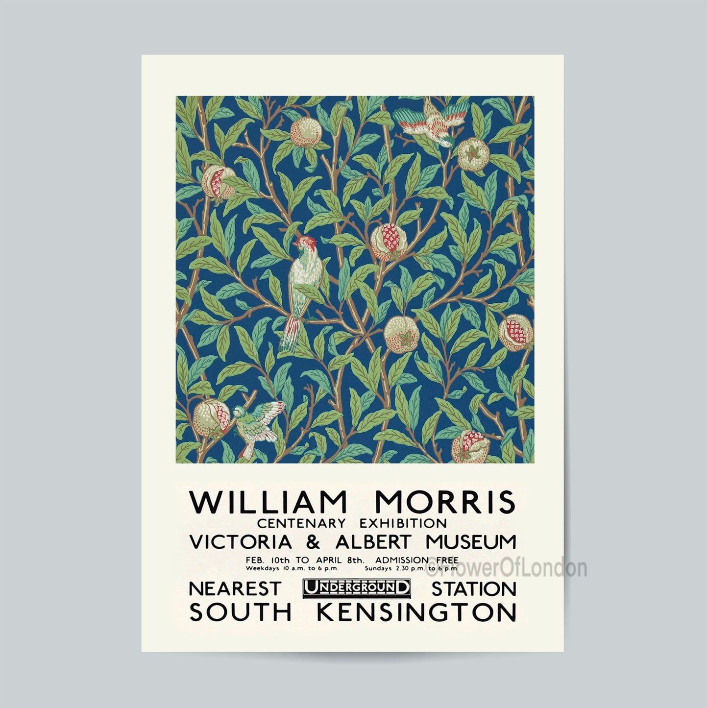 William Morris Print Bird and Pomegranate