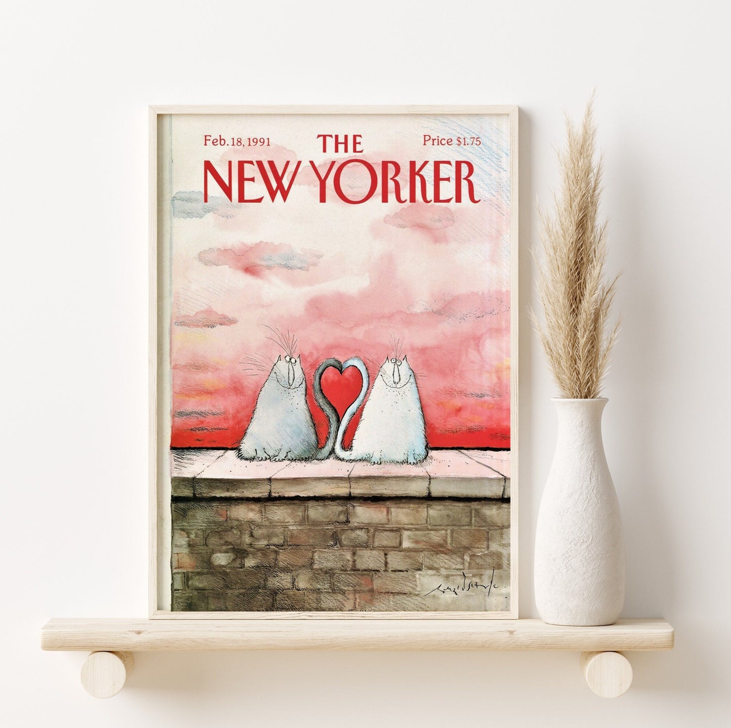 New Yorker 18 Feb 1991 Valentine's Day Print